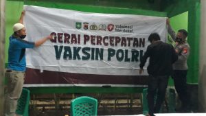 Waka Polsek Moyohilir Sumbawa Siapkan Tempat Vaksinasi