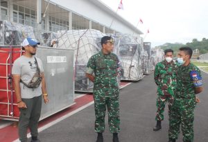 Pastikan Kemanan Logistik IATC dan WSBK Danrem 162 WB Turun Lapangan