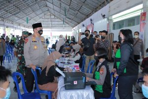 Vaksinasi Serentak Kembali Digelar Polda NTB, Capaian Tertinggi KSB