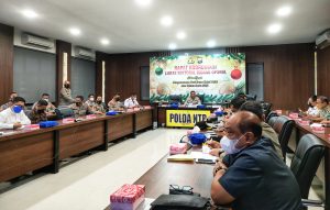 Polda NTB Gelar Rakor Persiapan Natal 2021 Dan Tahun Baru 2022