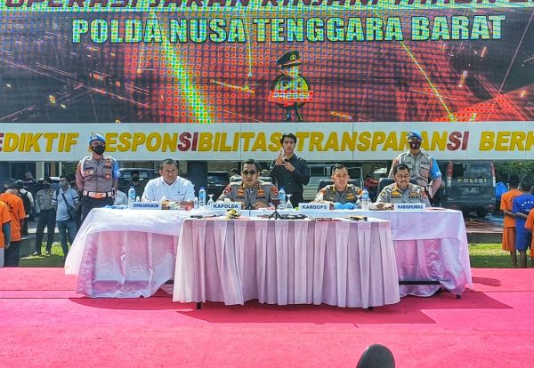 Ratusan Pelaku Diamankan Polda NTB Hasil Operasi Jaran Rinjani 2022