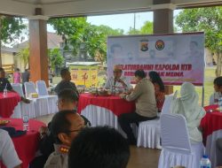 Polda NTB Sharing Dengan Media Sukseskan Dua Agenda Besar