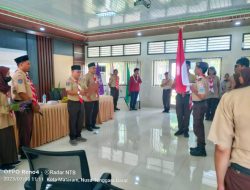 Acara pelantikan pengurus dan anggota Saka Bakti Husada Pangkalan Bapelkes Mataram, Sabtu (8/7/2023)