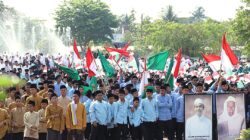 Ribuan santriwan dan santriwati ikuti upacara Hari Santri Nasional