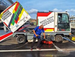 Persiapan MotoGP 2023, Kendaraan Road Sweeper Mulai Bersihkan Sirkuit Mandalika