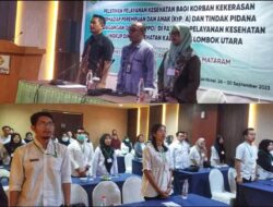 Bapelkes Mataram Latih Puluhan Nakes KLU Terkait KTP/A dan TPPO