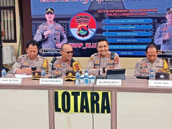 Polres Lombok Utara Launching System Aplikasi SIAP KLU