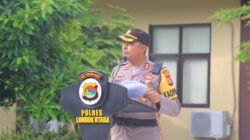 Kapolres Lombok Utara Pimpin Apel Serpas Pengamanan TPS Pemilu 2024