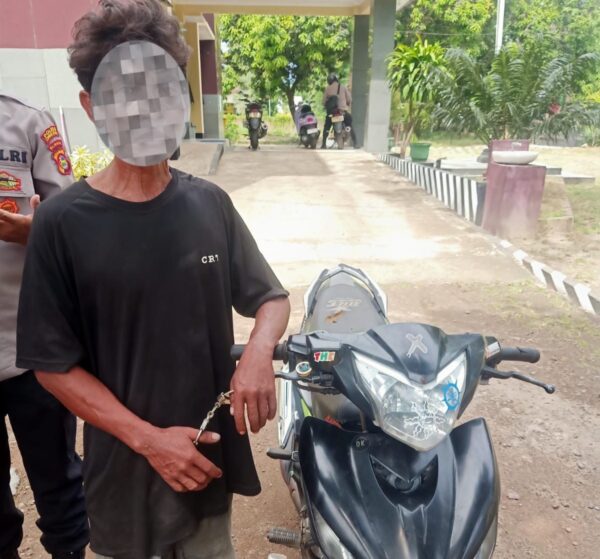 Tim Resmob Bersama Unit Reskrim Polsek Gangga Polres Lombok Utara Berhasil Amankan Pelaku Curanmor