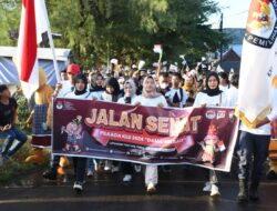 Sosialisasikan Pilkada 2024, KPU Lombok Utara Gelar Jalan Sehat dan Senam Bersama