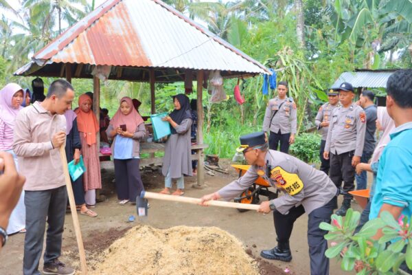 Pelatihan Pengolahan Pupuk Organik di Lombok Utara: Kolaborasi Polisi dan Pemda