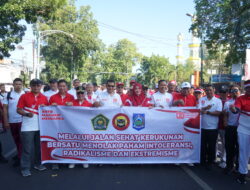 Lautan Merah Putih di Jalan Kerukunan: Ribuan ASN Kemenag NTB Rayakan HUT RI ke-80 dengan Semangat Persatuan