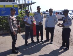 Satpolariud Polres Lombok Utara Gelar Patroli Gabungan di Pelabuhan Bangsal