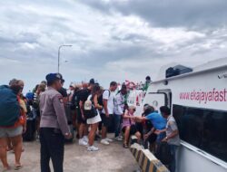 Polisi Amankan Pelabuhan Bangsal, Pastikan Keamanan Wisatawan Jelang Akhir Pekan