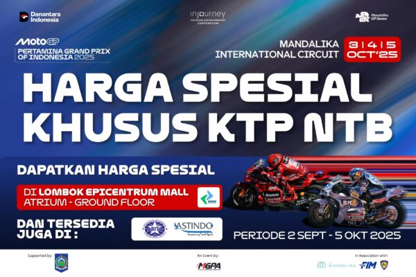 Harga Tiket MotoGP Mandalika 2025 Khusus Pemilik KTP NTB
