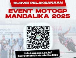 Survei Evaluasi MotoGP Mandalika 2025 Resmi Dibuka, Akses Tautan dari Bappenas di Sini