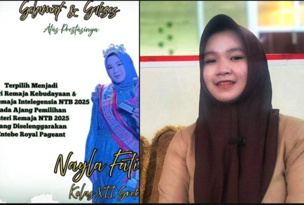 Prestasi Gemilang Nayla, Siswi MAN 2 Mataram Raih Dua Gelar Sekaligus di Pemilihan Putri Remaja NTB 2025
