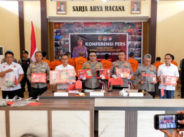 Polres Lotara Ungkap 11 Kasus Narkoba dalam Operasi Antik Rinjani 2025