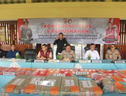 Polda NTB ‘Gempur’ Narkoba: 240 Tersangka Diringkus, Barang Bukti Miliaran Rupiah Dimusnahkan