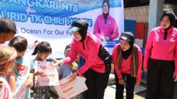 Bhayangkari NTB dan KLU Sasar Gili Trawangan, Ubah Paradigma Sampah Jadi Produk Bernilai