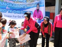 Bhayangkari NTB dan KLU Sasar Gili Trawangan, Ubah Paradigma Sampah Jadi Produk Bernilai