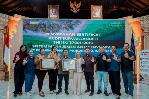 Gedor Kepercayaan Investor Global, ITDC Sabet Sertifikasi Anti-Penyuapan ISO 37001