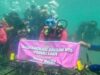 Peringati Hari Bumi ke-56, Bhayangkari NTB Tanam Terumbu Karang di Gili Sudak Sekotong