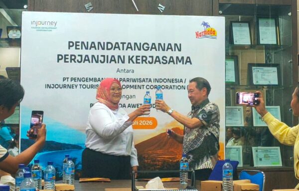 Produk Lokal NTB Kembali Unjuk Gigi, Air Minum Narmada Dukung Penuh MotoGP Mandalika 2026