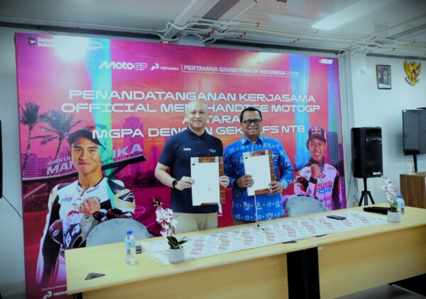 Sokong UMKM Lokal, MGPA dan Gekrafs NTB Resmi Jalin Kerja Sama Official Merchandise MotoGP