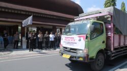 Wujud Kepedulian Sesama, Polda NTB Lepas 8 Truk Logistik dan Tim Psikologi untuk Korban Gempa NTT