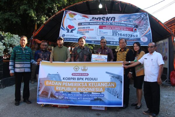 Korpri BPK Peduli Salurkan Bantuan Rp335 Juta untuk Korban Gempa Flores, Pemprov NTT Apresiasi Kepedulian Mereka