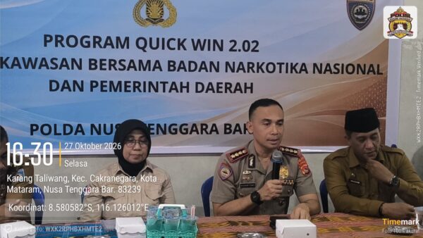 Pascaoperasi Karang Bagu, Polda NTB Bersama Pemkot dan BNNK Mataram Gelar Pembinaan Bahaya Narkoba