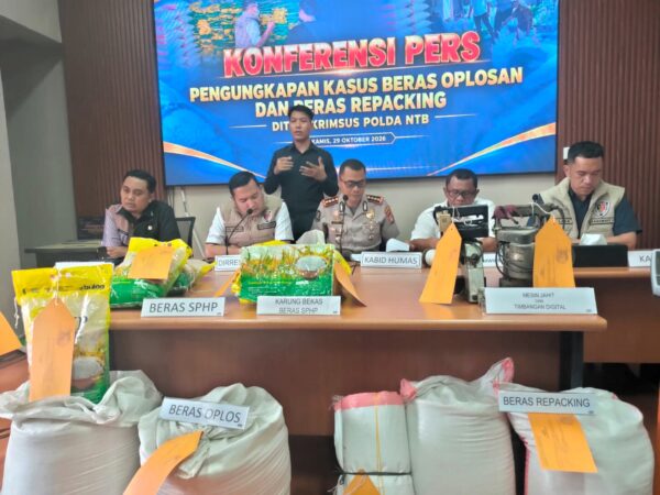 Polda NTB Bongkar Praktik Pengoplosan Beras SPHP, Dua Tersangka Diamankan